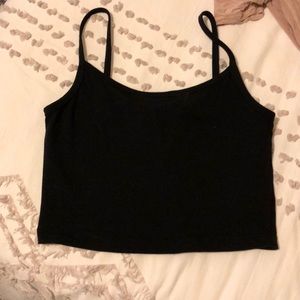 Black crop top